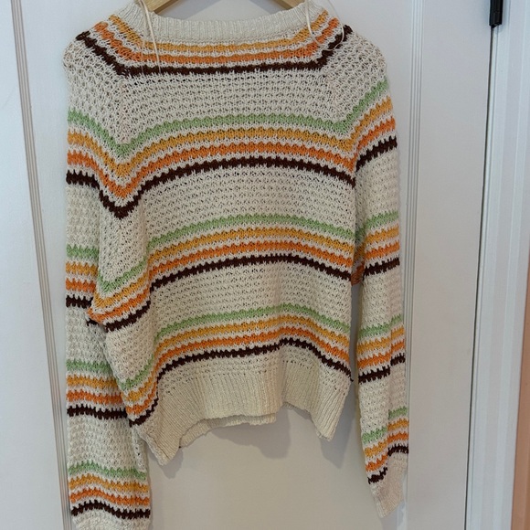 Rip Curl Cream Multicolor Striped Sweater - Picture 3 of 3